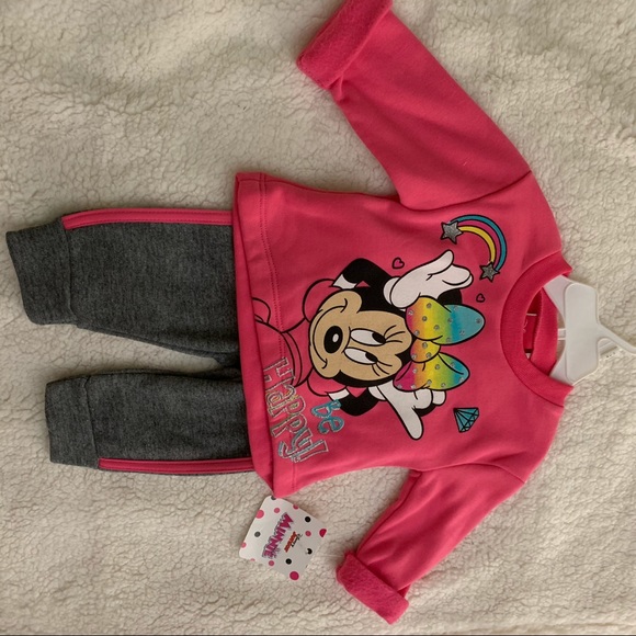 Disney Other - Disney Minnie Girls 0-3M 2 Piece Outfit